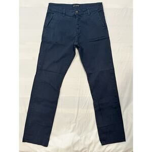 Mavi Jeans Chino Pants Mens 32x32 Navy Blue Slim Casual Stretch Flat Front